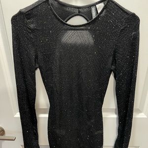 H&M Sparkly Black Dress